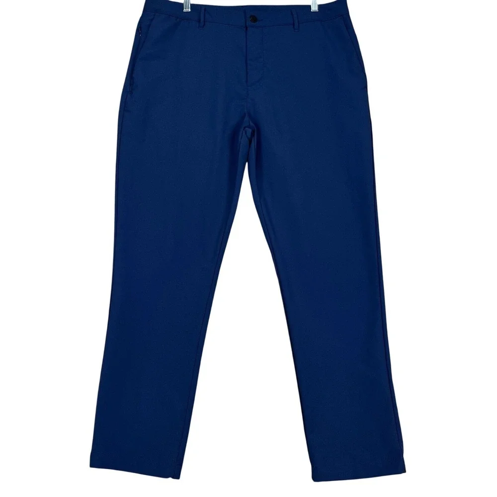 Banana Republic Pants Mens 36x30 Navy Blue Chino Stretch Straight Leg Flat Front